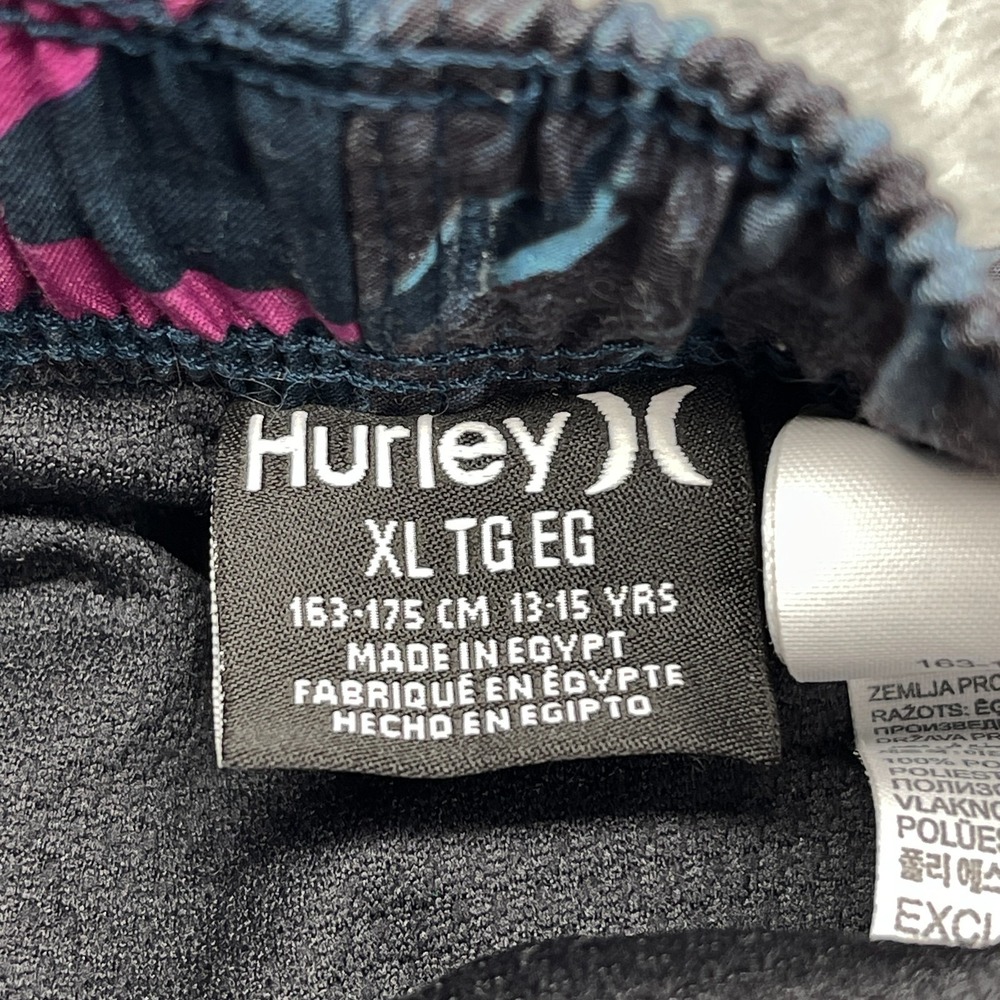 Hurley Shorts Boys XL Multi Floral Stretch Board Surfing Water Polo Surfer Y2K - Picture 3 of 7